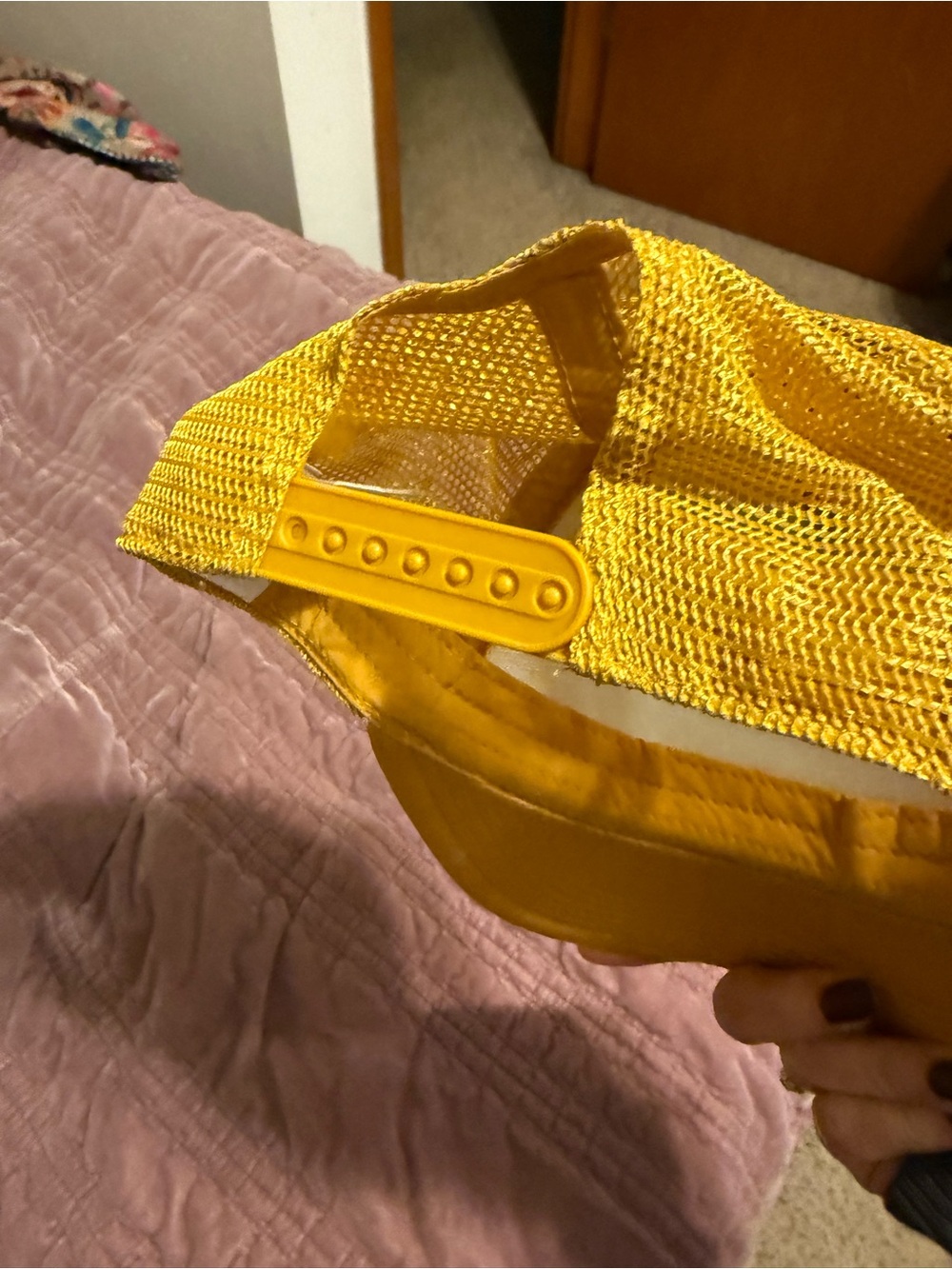 Source Unknown Yellow 'Not My First Rodeo' Trucker Hat - Picture 2 of 2